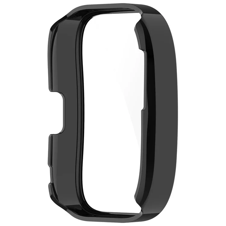 Pour Huami Amazfit Bip 5 Watch Case Anti-scratch Hard PC Protective Cover avec Film en Verre Trempé - Noir