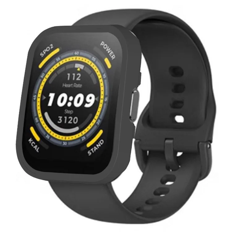 Pour Huami Amazfit Bip 5 Montre Étui Dur PC à Demi Enveloppé Housse de Protection - Noir