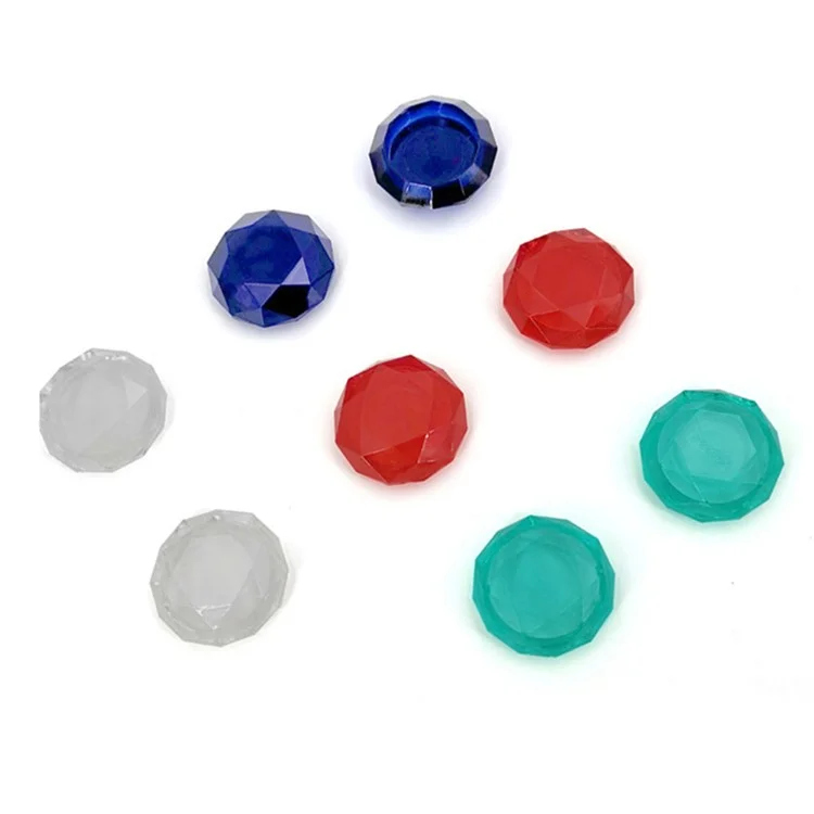 KJH NS-052 2 UNIDADES Para Nintendo Switch / Switch Lite Acrylic Joystick Thumb Stick Grip Cap - Azul Transparente