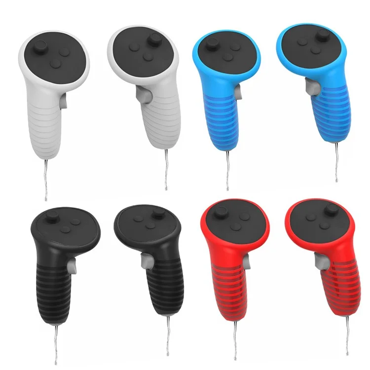KJH OQ3-001 1 Пара Для Oculus Quest 3 Vr-контроллер Case Case Silicone Ryeve Guard - Синий