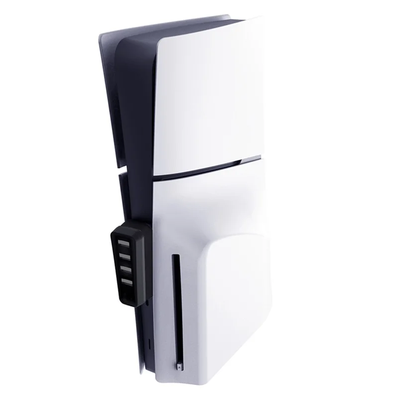 KJH P5D-001 For PS5 Slim Host High Speed 4-Port USB 2.0 Hub Expander Dock - Black