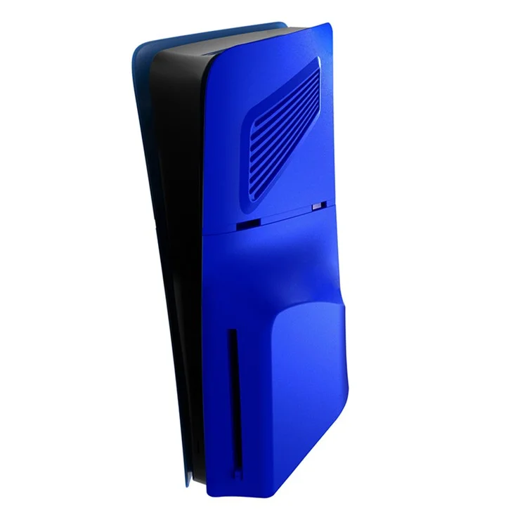 KJH P5D-005 For PS5 Slim Disc Edition ABS Case Dust Cover with Cooling Vent - Blue