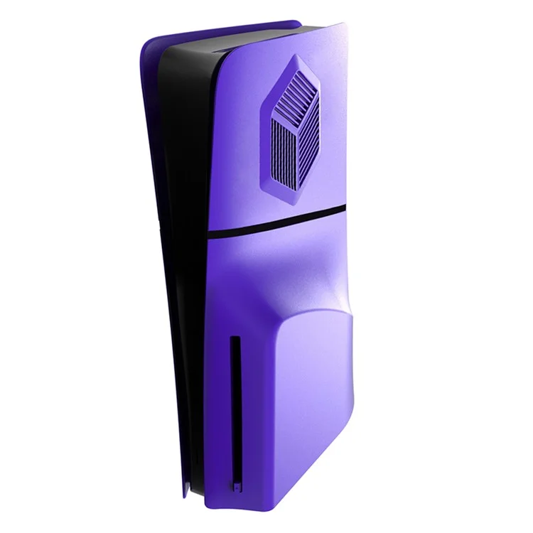 KJH  P5D-006 Чехол для пыли для PS5 Slim Disc Edition ABS Защитный чехол с охлаждающей вентиляцией - фиолетовый