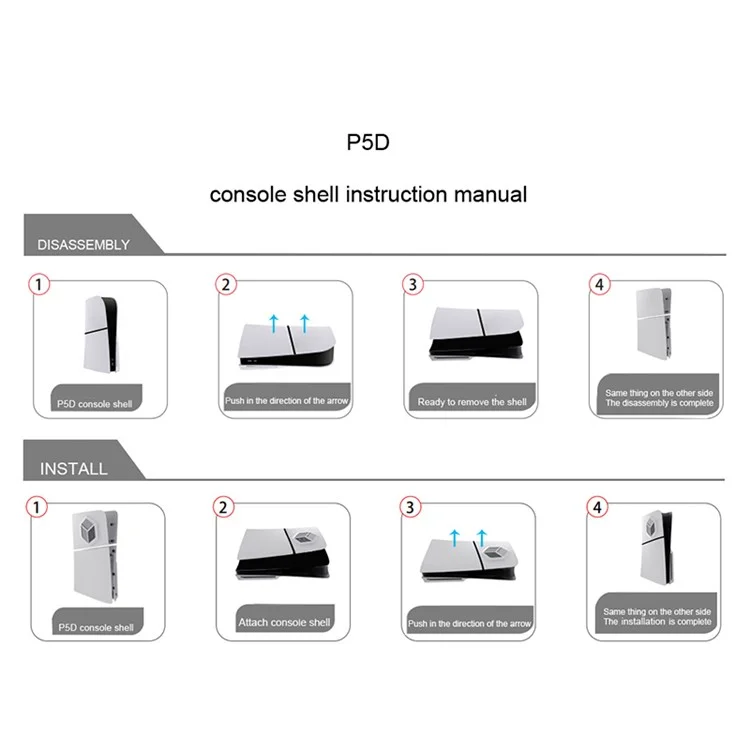 KJH  P5D-006 Чехол для пыли для PS5 Slim Disc Edition ABS Защитный чехол с охлаждающей вентиляцией - фиолетовый