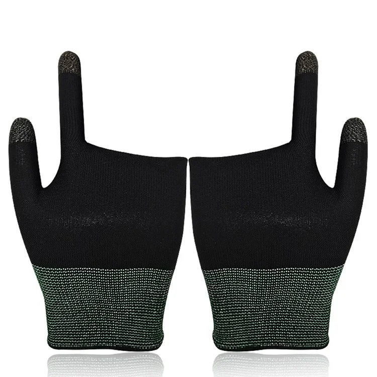 1 Pair Touchscreen Gaming Gloves High-Sensitive Anti-Sweat Seamless Game Gloves - Black