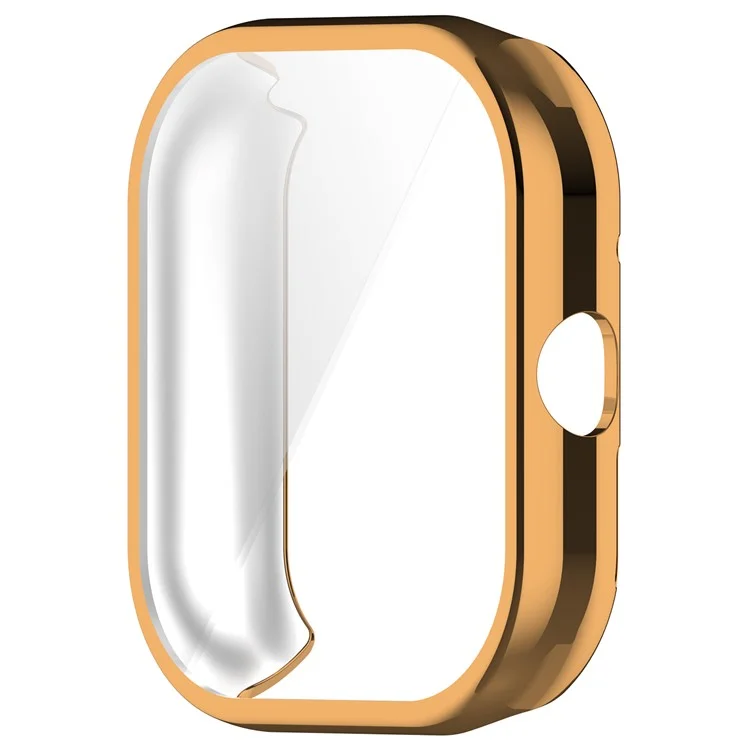 For Xiaomi Redmi Watch 4 TPU Watch Protective Case Electroplating Anti-drop Frame - Rose Gold