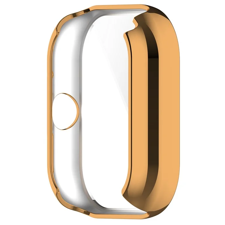 For Xiaomi Redmi Watch 4 TPU Watch Protective Case Electroplating Anti-drop Frame - Rose Gold