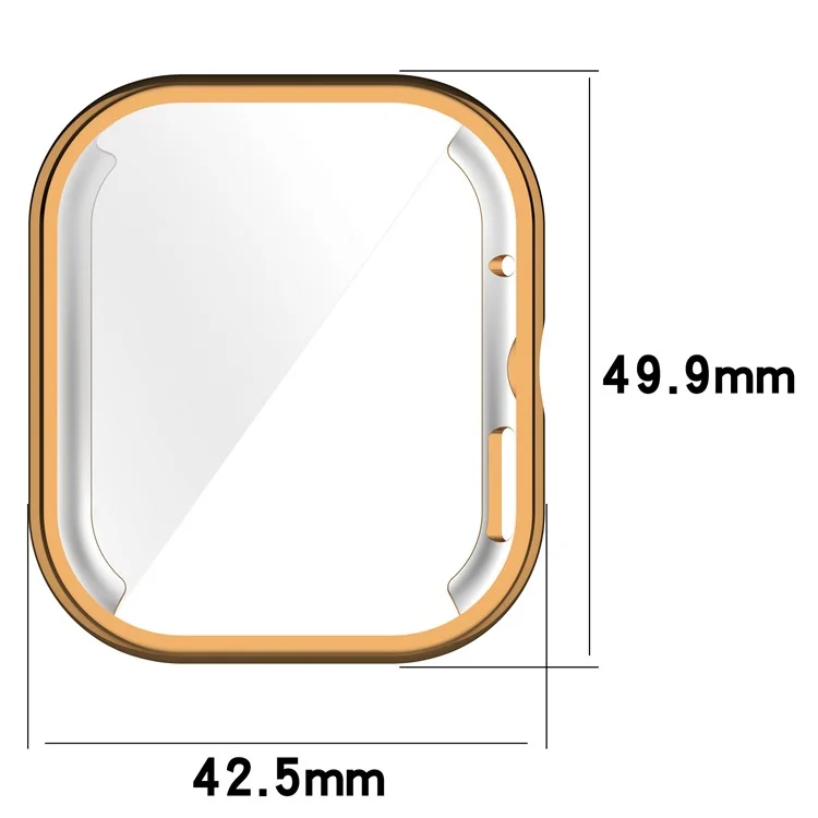 Pour Xiaomi Redmi Watch 4 Étui de protection en TPU transparent Anti-collision Frame