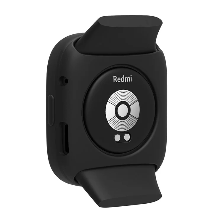 Para Xiaomi Redmi Watch 3 Silicone Case Smart Watch Protective Case Cover - Preto