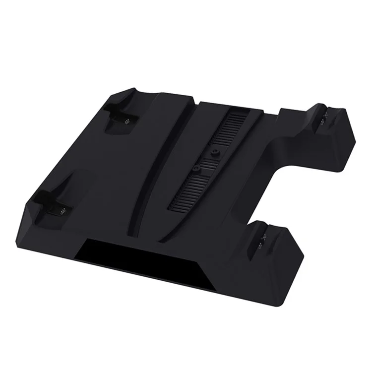 KJH P5D-004 For PS5 Slim / PS5 Multi-function Cooling Fan Charger Base Storage Rack - Black