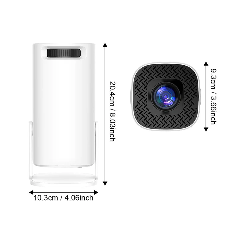 P30 Mini Heimvideoprojector 4K Dual-WLAN Bluetooth tragbarer Projektor - EU-Stecker