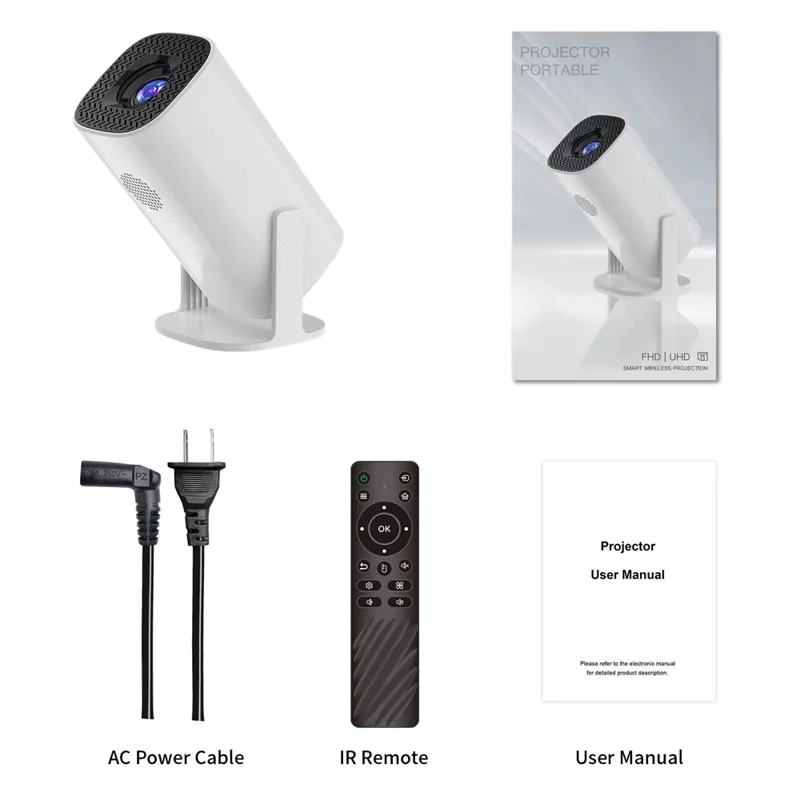 P30 Mini hem 4K videoprojektor Dubbel WiFi Bluetooth-portabel projektor - AU-uttag