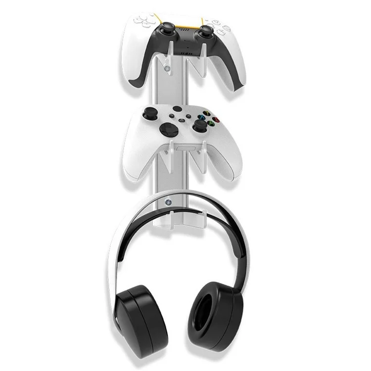 IPLAY Para PS5 / PS4 / Xbox / Switch Suporte para Controle de Jogo Montado na Parede Suporte para Fone de Ouvido