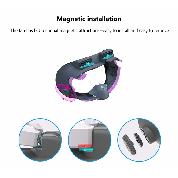Almohadilla de circulación de aire FIIT VR X3 compatible con la espuma de cuero de repuesto de Meta Quest 3