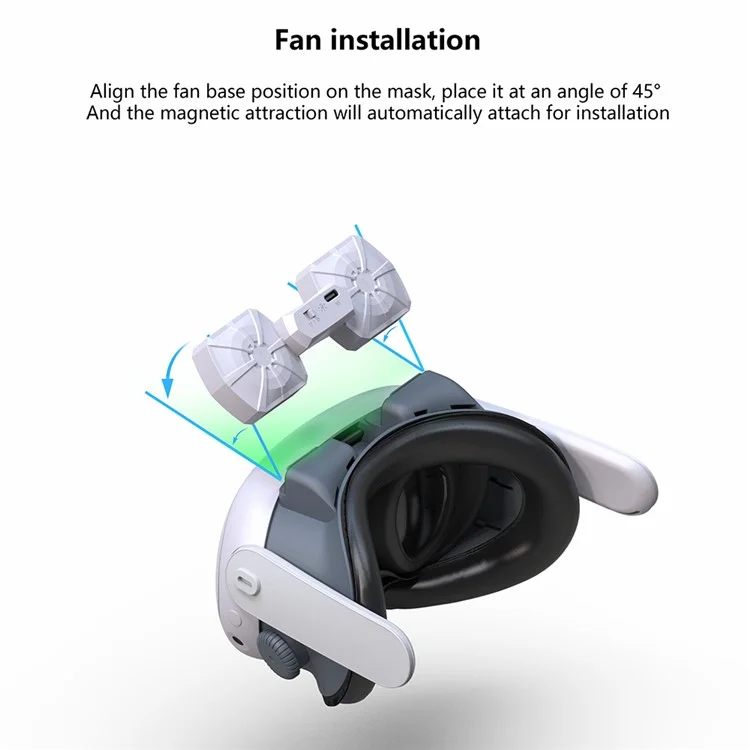 Almohadilla de circulación de aire FIIT VR X3 compatible con la espuma de cuero de repuesto de Meta Quest 3