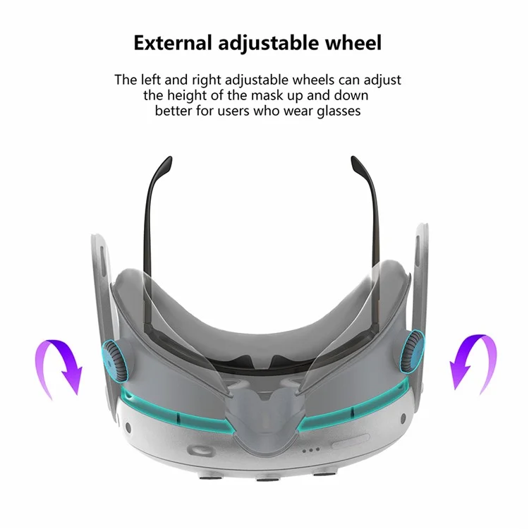 Almohadilla de circulación de aire FIIT VR X3 compatible con la espuma de cuero de repuesto de Meta Quest 3