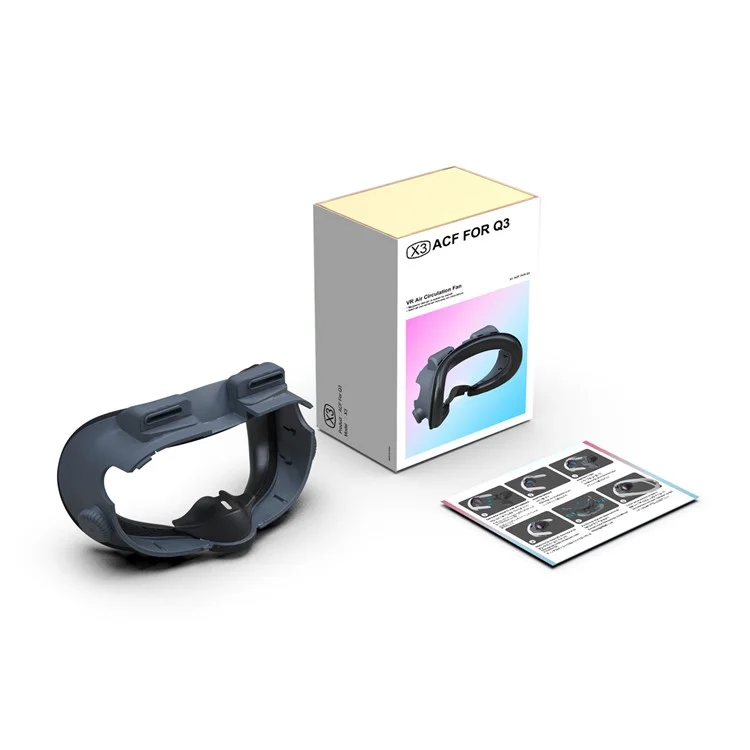 FIIT VR X3 Pour Meta Quest 3 Couvercle Supérieur Dissipation de Chaleur Ventilateur Mousse Masque de Soulagement de la Pression