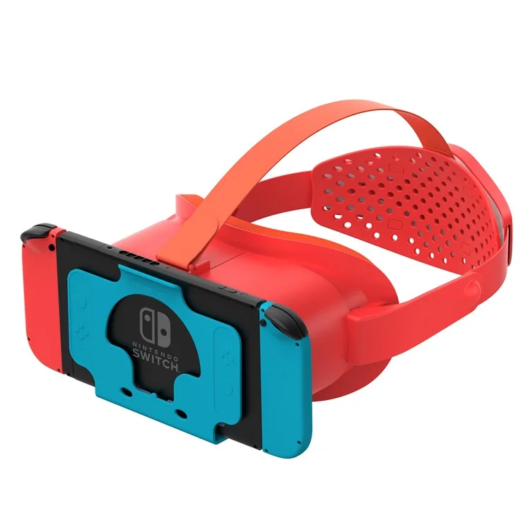 DEVASO For Nintendo Switch VR Headset with Adjustable Head Strap, Version 3.0 - Orange+Blue