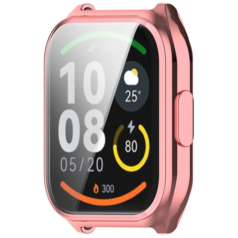 For Haylou Watch 2 Pro / LS02 Pro Watch Case All-inclusive Soft TPU Protective Cover - Electroplating Pink Gold
