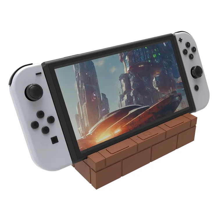 HS-SW480 Per Nintendo Switch / Switch OLED TV Dock Stazione di ricarica con USB, uscita HD video, uscite Type-C - Marrone