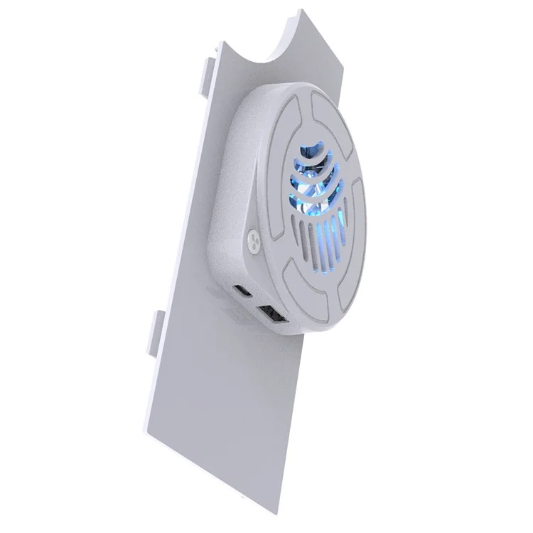 TOPWOLF Para Nintendo Switch OLED Dock Cooling Fan Game Console Back Cover Cooler - Blanco