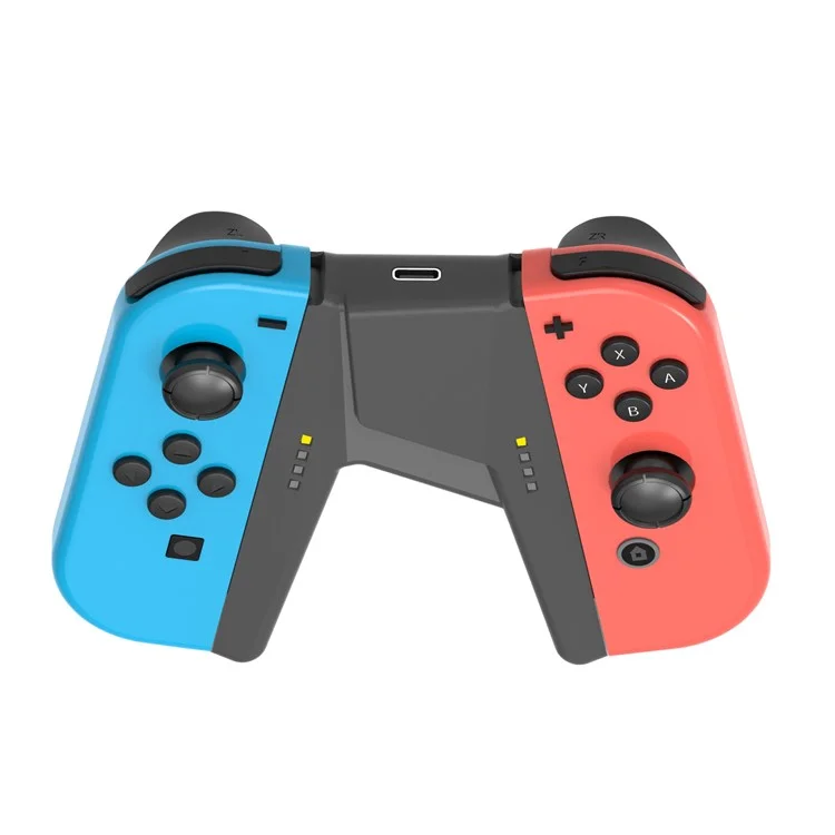 TOPWOLF HS-SW385 Pour Nintendo Switch OLED Joy-Con Contrôleur de jeu Poignée de chargement - Noir