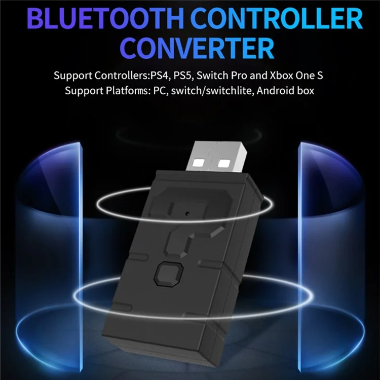 TOPWOLF HS-SW465 Para Sony PS5 / PS4 / Xbox One / Switch Gaming USB Transmisor para conectar Bluetooth