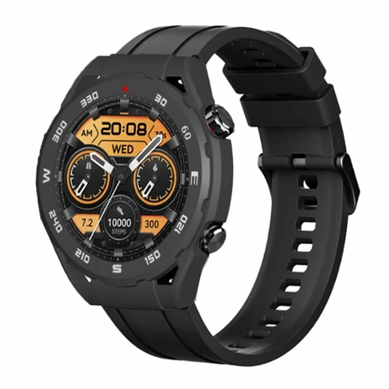 For Haylou Watch R8 Hard PC Watch Frame Case Anti-scratch Protective Cover - Black / Red / White