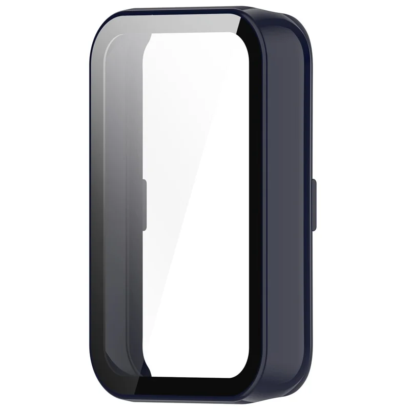 For Honor Band 9 Hard PC Watch Case Scratch Proof Cover with Tempered Glass Screen Film - Dark Blue