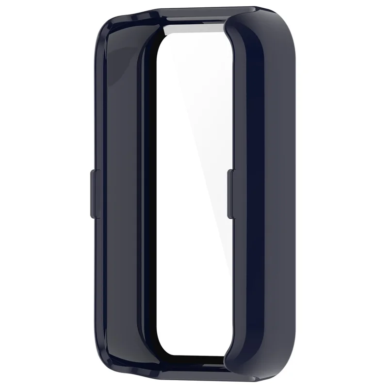 For Honor Band 9 Hard PC Watch Case Scratch Proof Cover with Tempered Glass Screen Film - Dark Blue