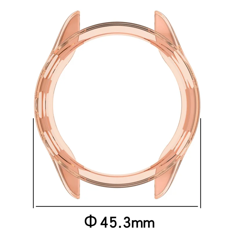 For Garmin Forerunner 165 / Forerunner 165 Music TPU Watch Frame Smartwatch Protector Case - Transparent Blue