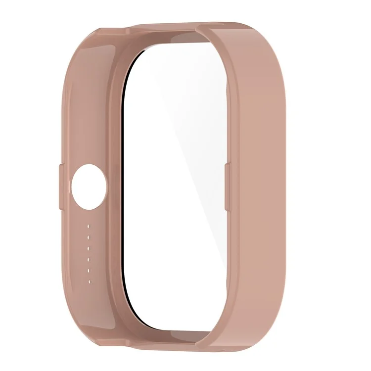 For Nothing CMF Watch Pro (D395) Capa Protetora de Relógio PC+Película de Vidro Temperado Caso Protetor de Relógio Anti-Queda - Sakura Pink