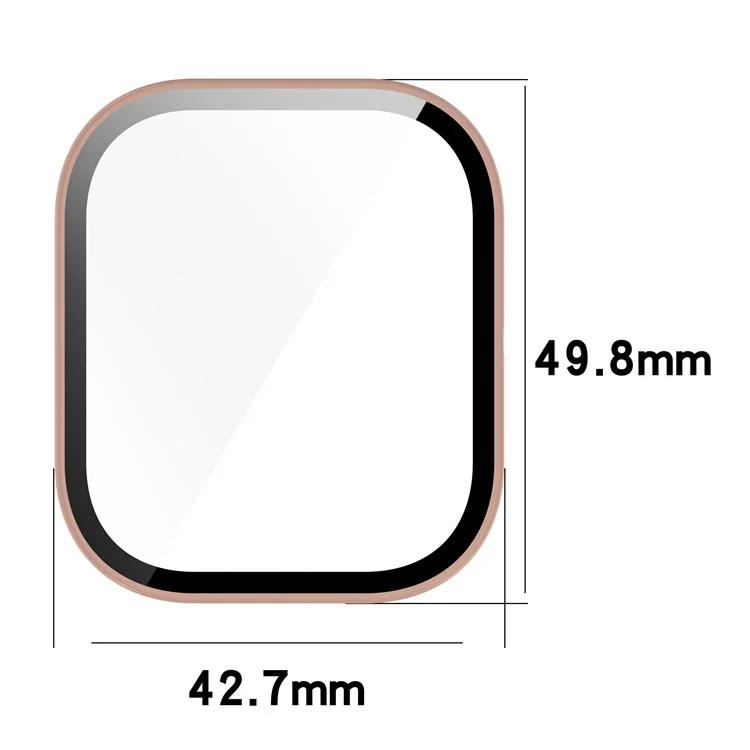 For Nothing CMF Watch Pro (D395) Watch Cover PC+Tempered Film Watch Protective Case Anti-Drop Protection - Transparent White