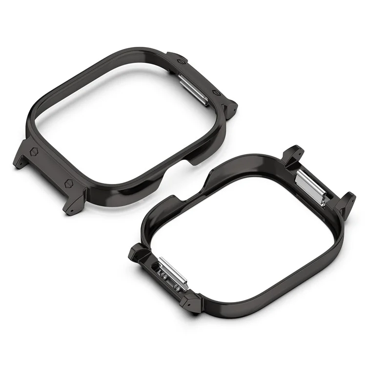 Para Nada CMF Watch Pro (D395) Capa Protetora de Relógio Inteligente Caso Relógio de Metal 20mm Protetor de Relógio - Preto 