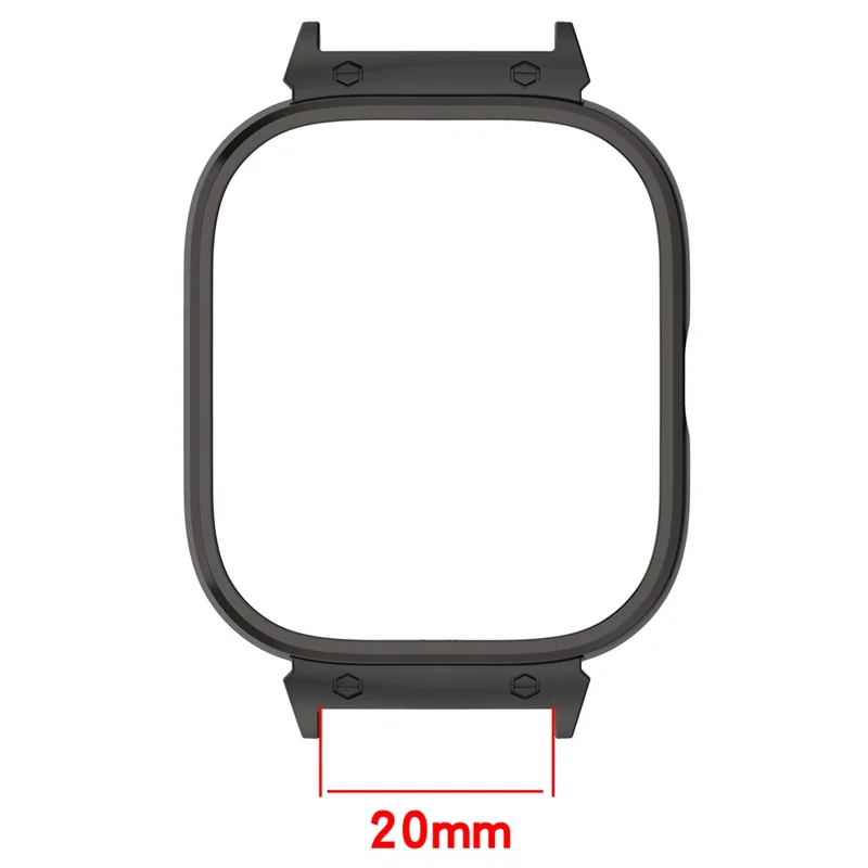 For Nothing CMF Watch Pro (D395) Smart Watch Case Metal Watch Protective Cover 20mm Watch Protector - Silver