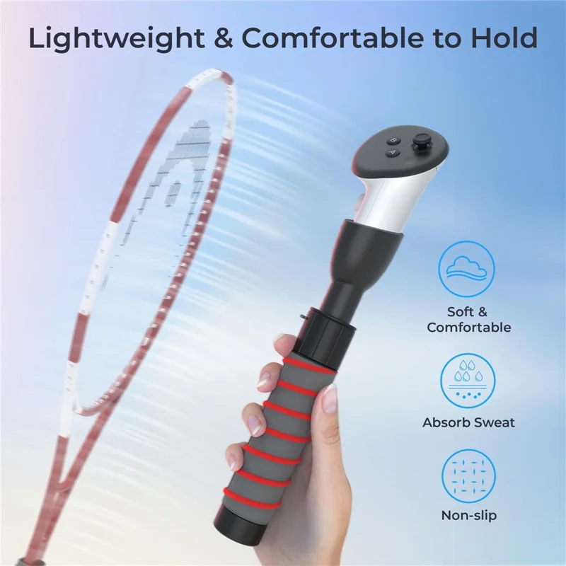 STARTRC GAMES For Meta Quest 3 / 3S VR Glasses Soft Sponge Grip Golf Game Controller - Black