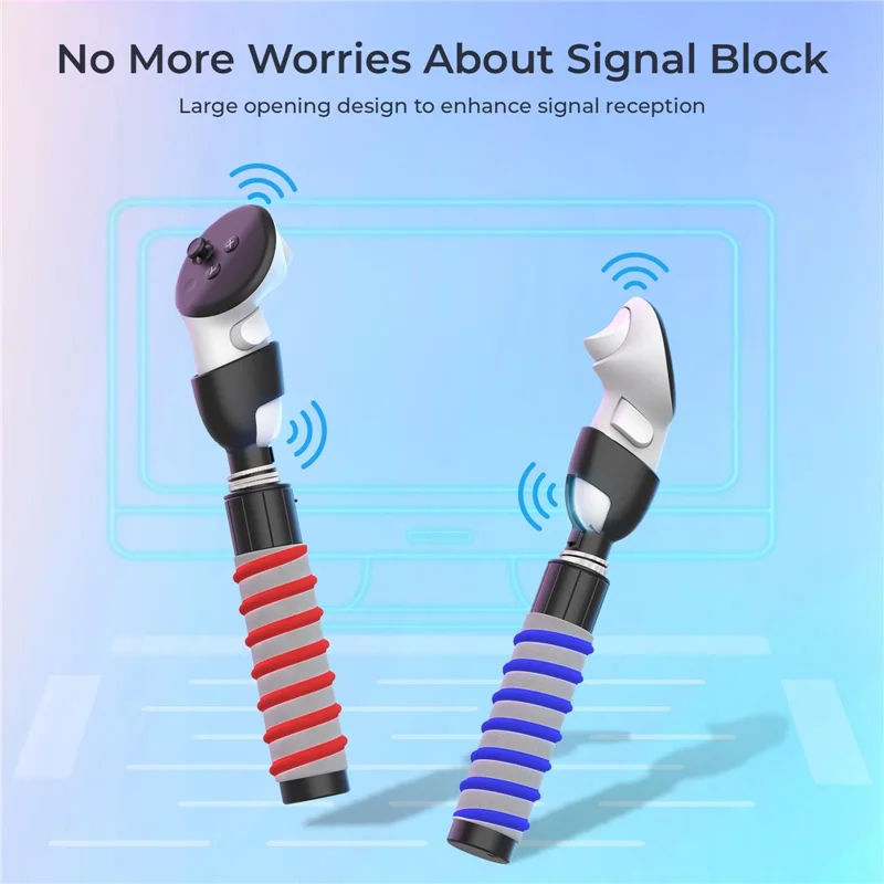 STARTRC GAMES For Meta Quest 3 / 3S VR Glasses Soft Sponge Grip Golf Game Controller - Black