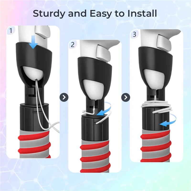 STARTRC GAMES For Meta Quest 3 / 3S VR Glasses Soft Sponge Grip Golf Game Controller - Black