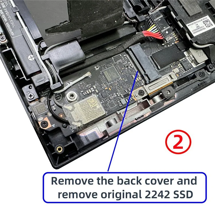 EP-038 For Lenovo Legion Go Game Boy NGFF NVME M-Key 22x42mm to 22x80mm Male to Female Extension SSD Adapter
