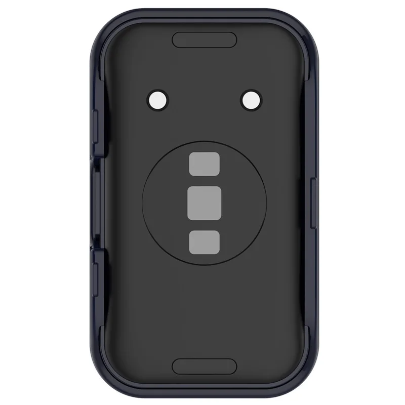 Für Huawei Band 8 / 8 NFC / 9 / 9 NFC Hartplastik-Uhrengehäuse mit gehärtetem Glas-Displayschutzfolie - Dunkelblau