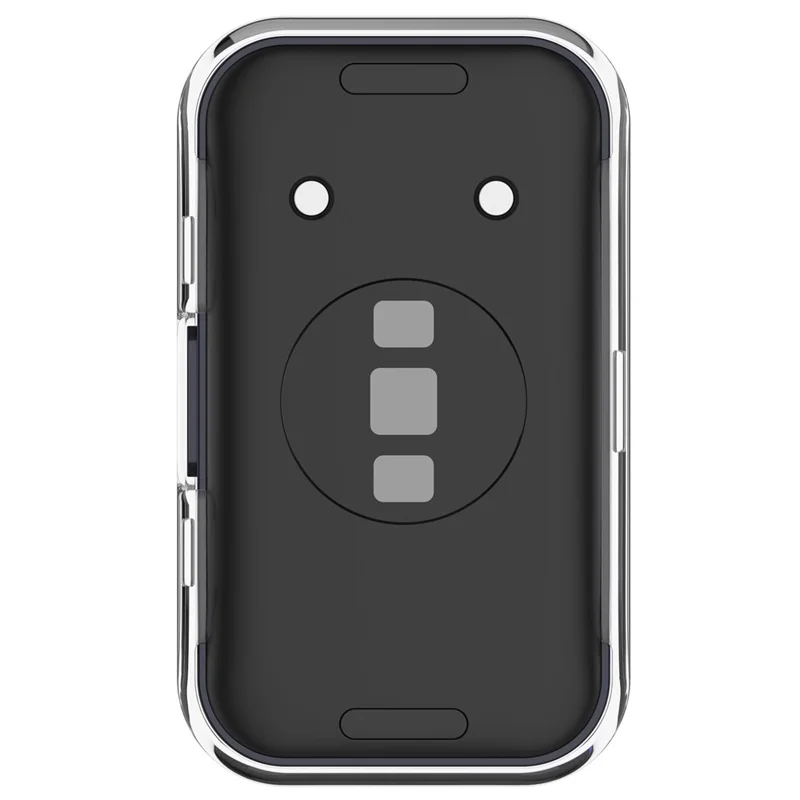 Pour Huawei Band 8 / 8 NFC / 9 / 9 NFC Étui de montre en PC dur avec film de protection d'écran en verre trempé - Blanc transparent