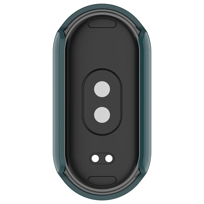 For Xiaomi Smart Band 8 / 8 NFC PC Case+Glossy Style Tempered Glass Screen Protector - Green