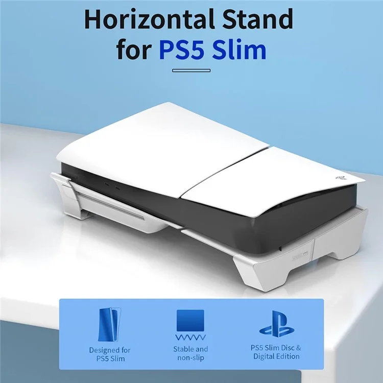 STARTRC GAMES Pour Sony PS5 Slim Support de refroidissement horizontal en ABS