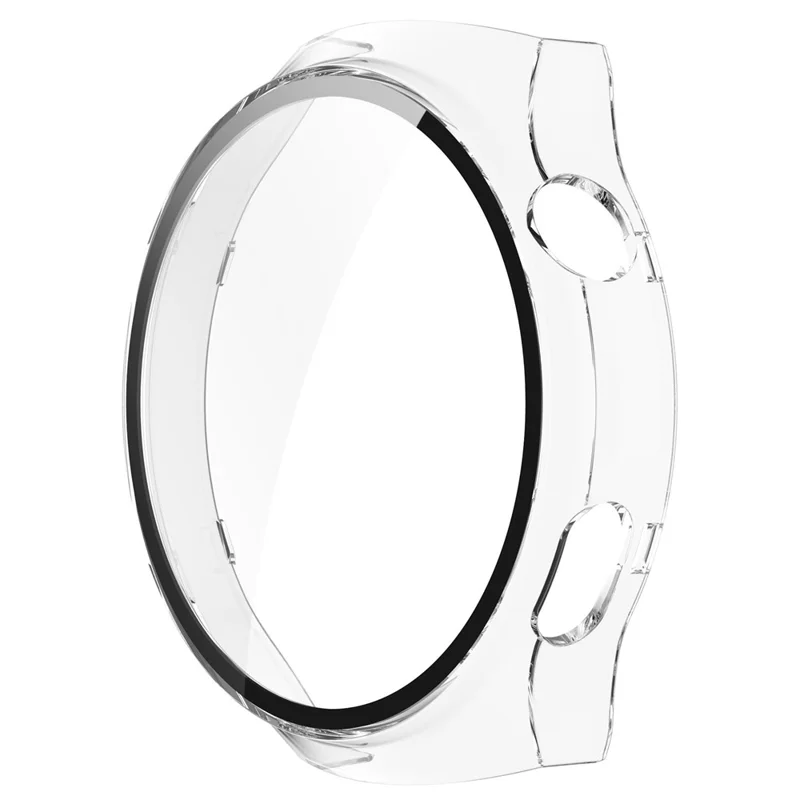 For Huawei Watch 4 Pro Hard PC Watch Case with Built-in Tempered Glass Screen Film - Transparent