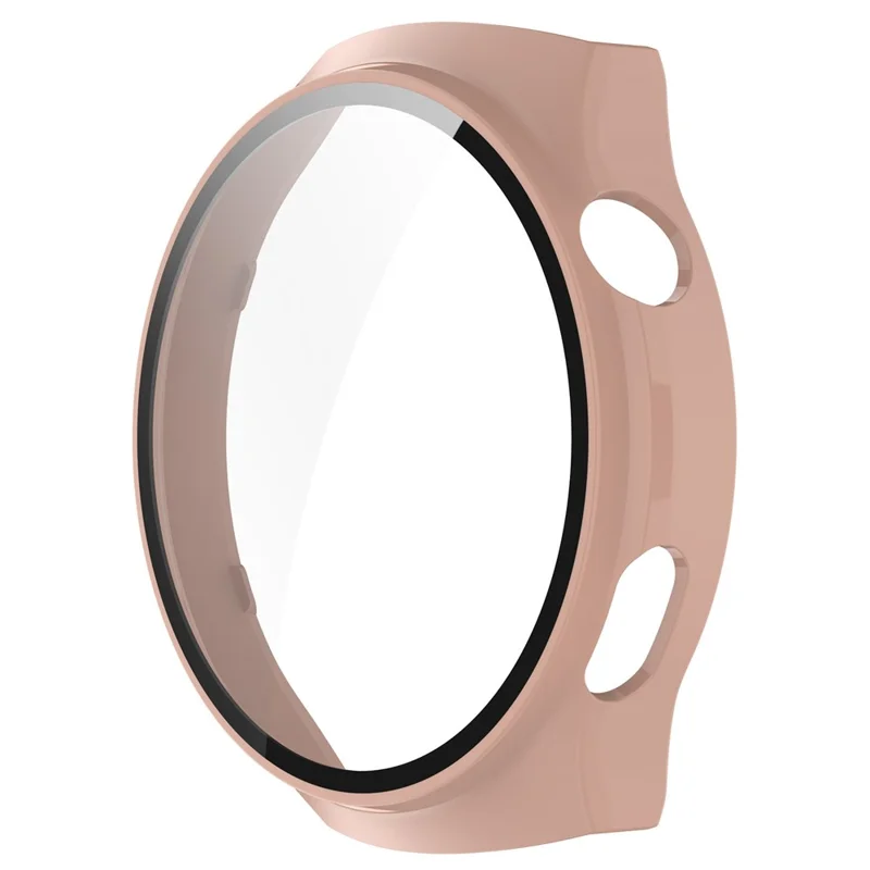 For Huawei Watch 4 Pro Hard PC Watch Case with Built-in Tempered Glass Screen Film - Pink