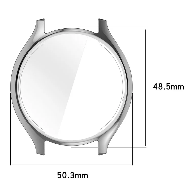 Para Capa Protetora de Cobertura Completa Eletrolítica TPU para Relógio Xiaomi Watch 2 - Dourado