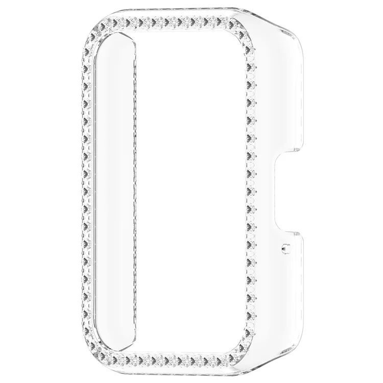 Per Samsung Galaxy Fit3 R390 Anti-Collision Watch Case Rhinestone Decor PC Hollow Clear Protective Frame