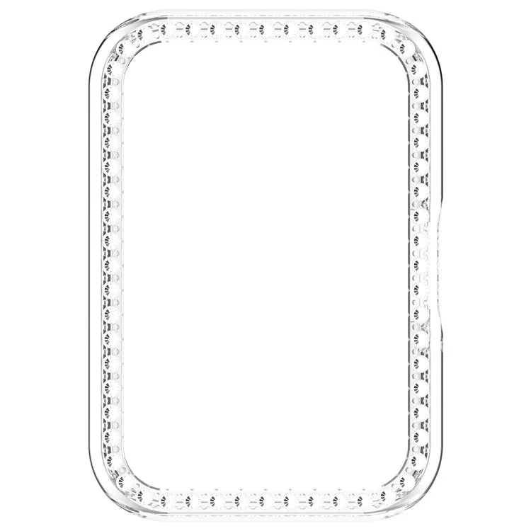 Per Samsung Galaxy Fit3 R390 Anti-Collision Watch Case Rhinestone Decor PC Hollow Clear Protective Frame