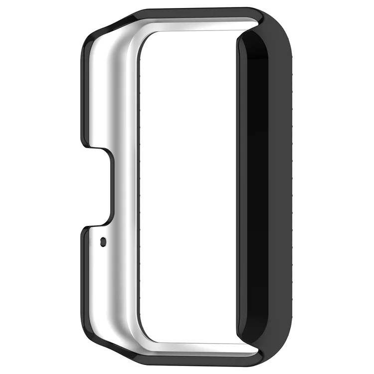 Für Samsung Galaxy Fit3 (SM-R390) Rhinestone Decor PC Watch Case Anti-Scratch Hollow Frame - Elektroplattiert Schwarz