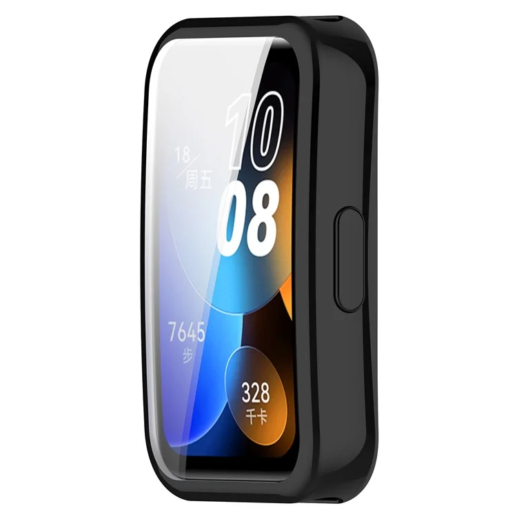For Huawei Band 9 / 9 NFC / 8 / 8 NFC TPU Watch Protective Case Electroplating Full Coverage Shell - Black